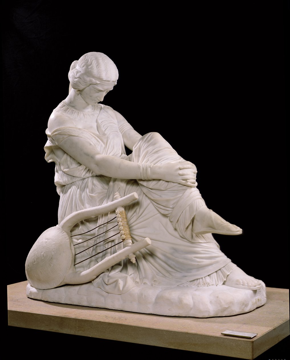Sappho, 1852 (mermer) by James Pradier