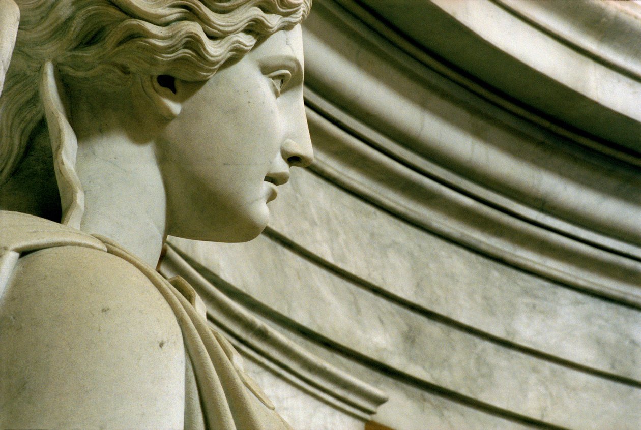 Napolyon Bonapart Mezarı 1769-1821 12 kanatlı zaferden birinin detayı, 1841-61 taş ve renkli mermer by James Pradier