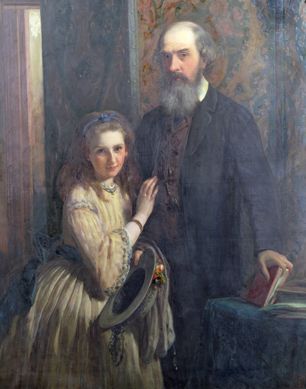 Sir William FitzHerbert, kızı Ida ile birlikte, 1862 by James Sant