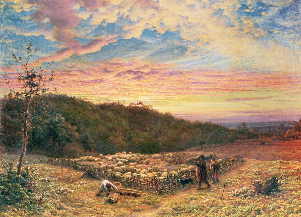 Koyun Ağı - Sonbaharda Sabah by James Thomas Linnell
