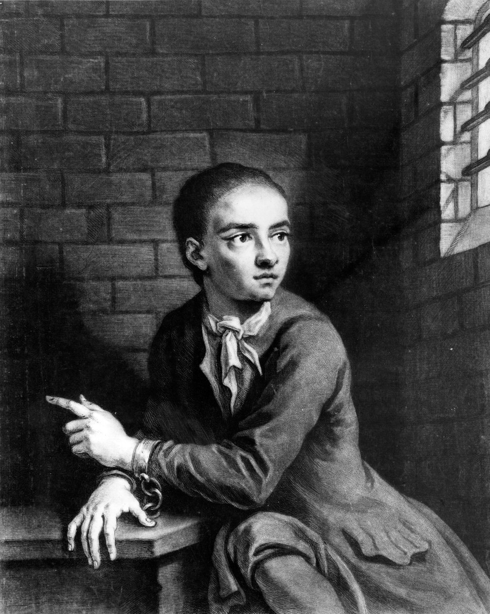 Jack Sheppard, George White tarafından kazınmış, 1728 by James Thornhill