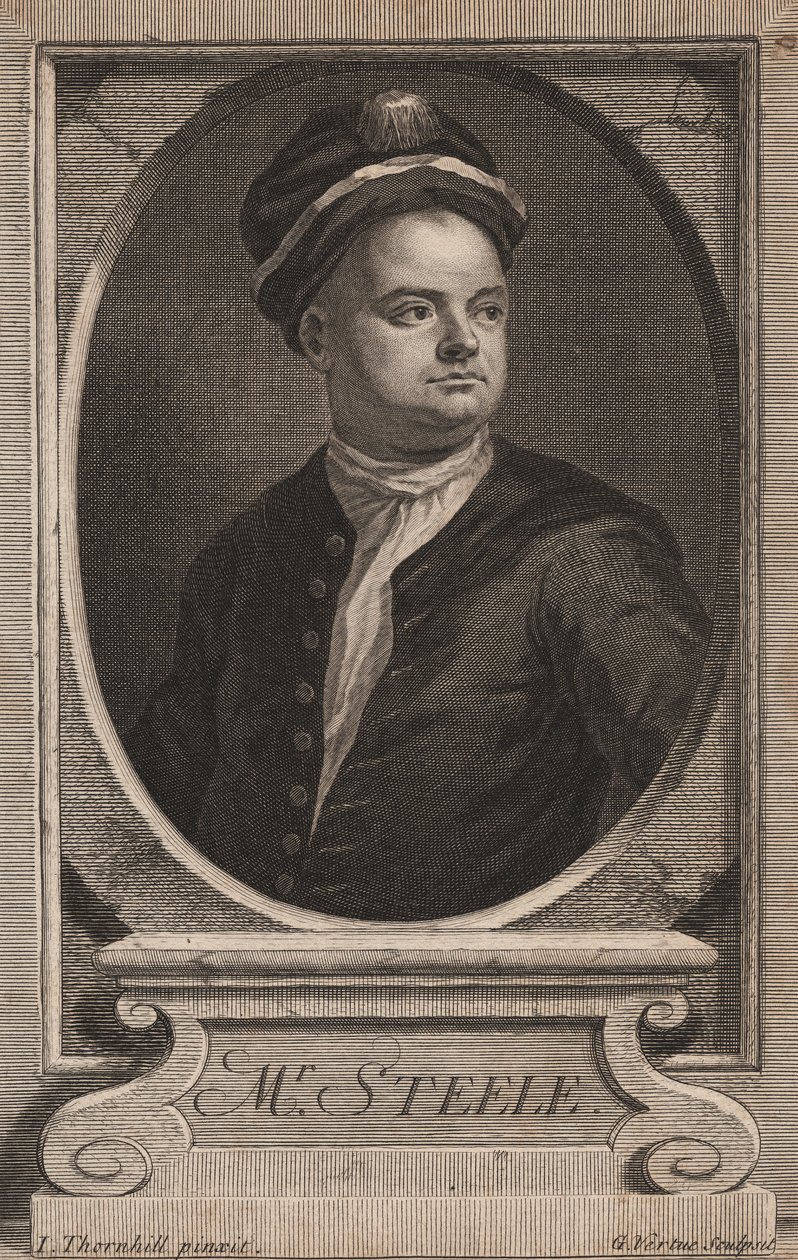 Richard Steele, George Vertue (1683-1756), c.1714 tarafından oyulmuş by James Thornhill