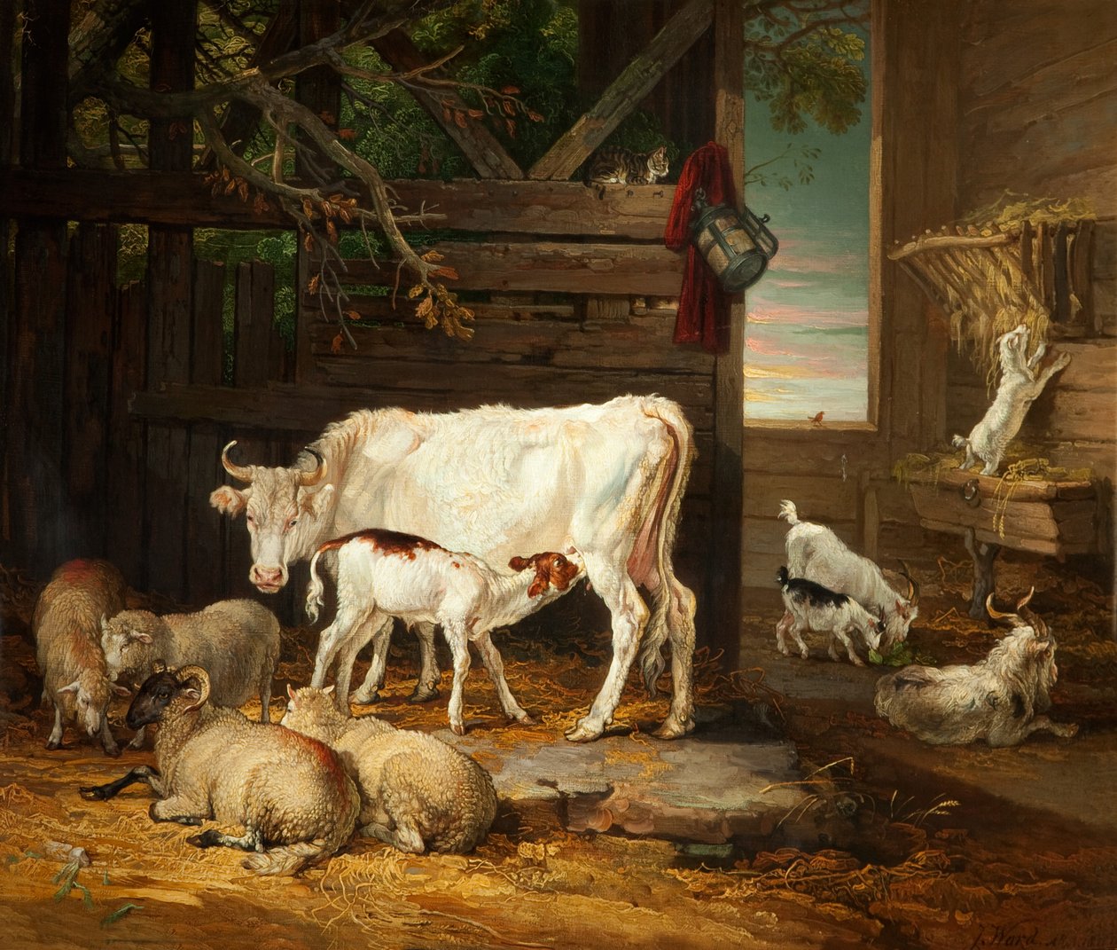 Bir Ahırın İçi, 1810 by James Ward