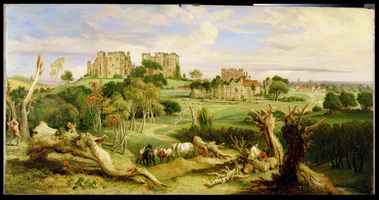 Kenilworth Kalesi, Warwickshire, 1840 by James Ward