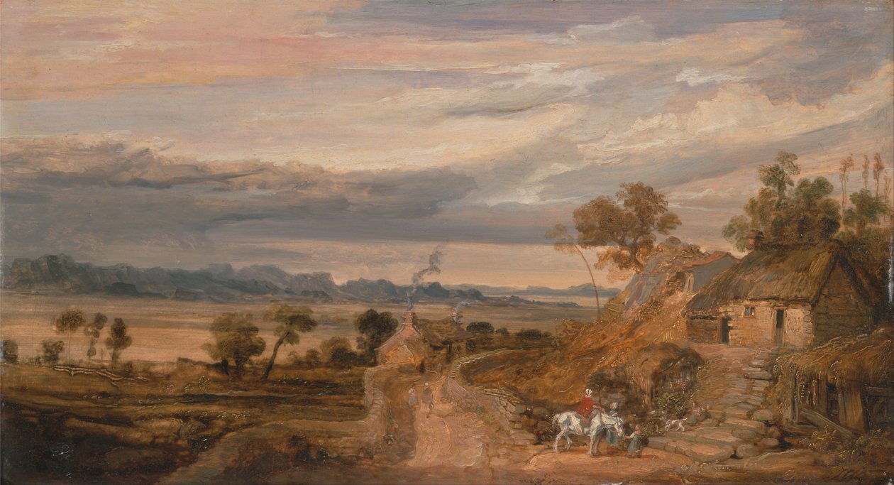 Kulübeler ile Peyzaj by James Ward