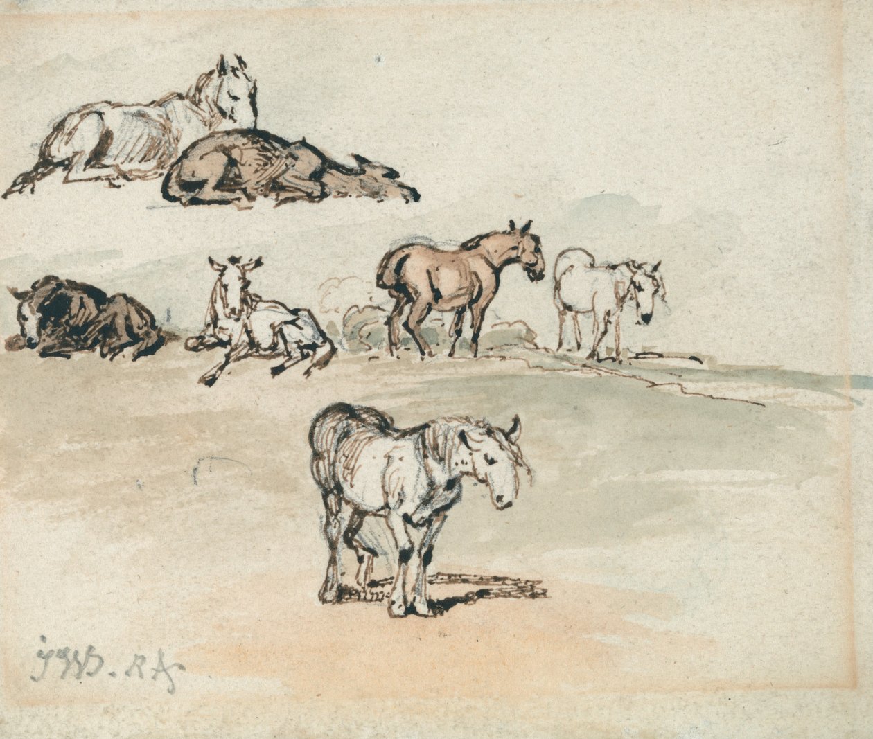 At Çalışmaları by James Ward