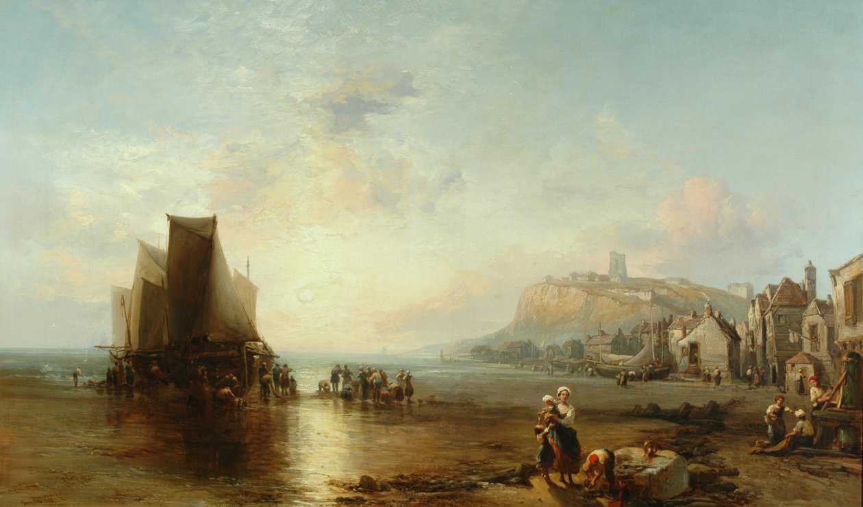 Eski Folkestone, 1866 by James Webb