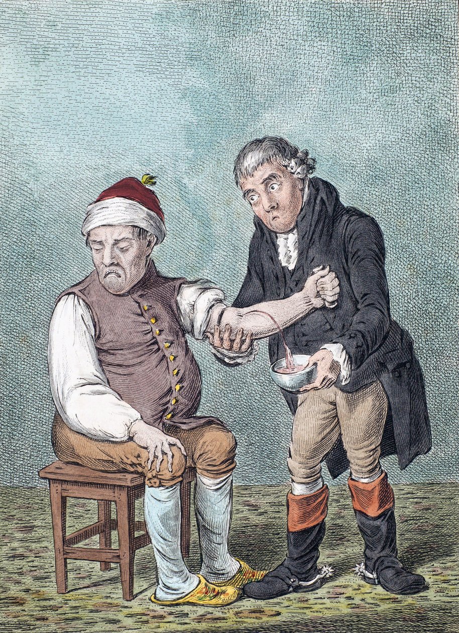 Kan alma. Kan alma. (Yazdır) by James (after) Gillray