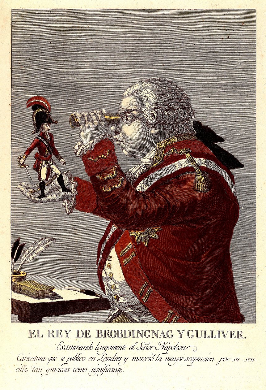 Brobdingnac ve Gulliver Kralı by James (after) Gillray