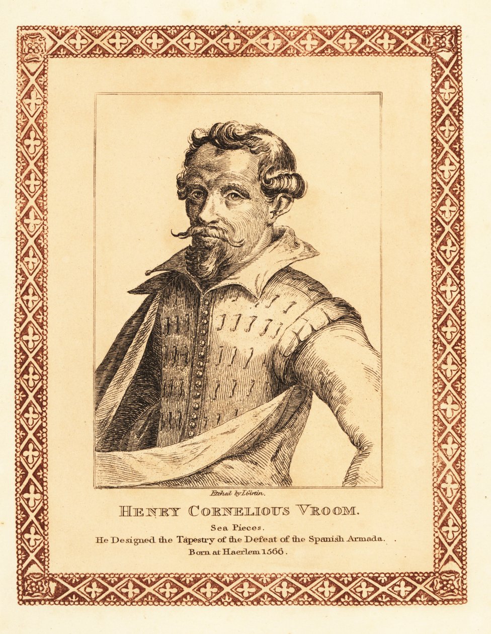 Hendrik Cornelisz Vroom, Hollanda Altın Çağı deniz ressamı.1817 (gravür) by James (c.1780 after 1820) Girtin