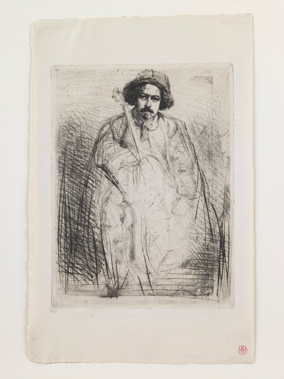 J. Becquet, Heykeltıraş by James Abbott McNeill Whistler