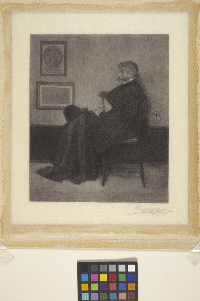 Thomas Carlyle (ahşap gravür) by James Abbott McNeill (attr.to) Whistler