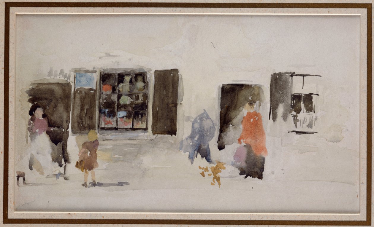 Panjurlu Bir Brittany Mağazası by James Abbott McNeill Whistler