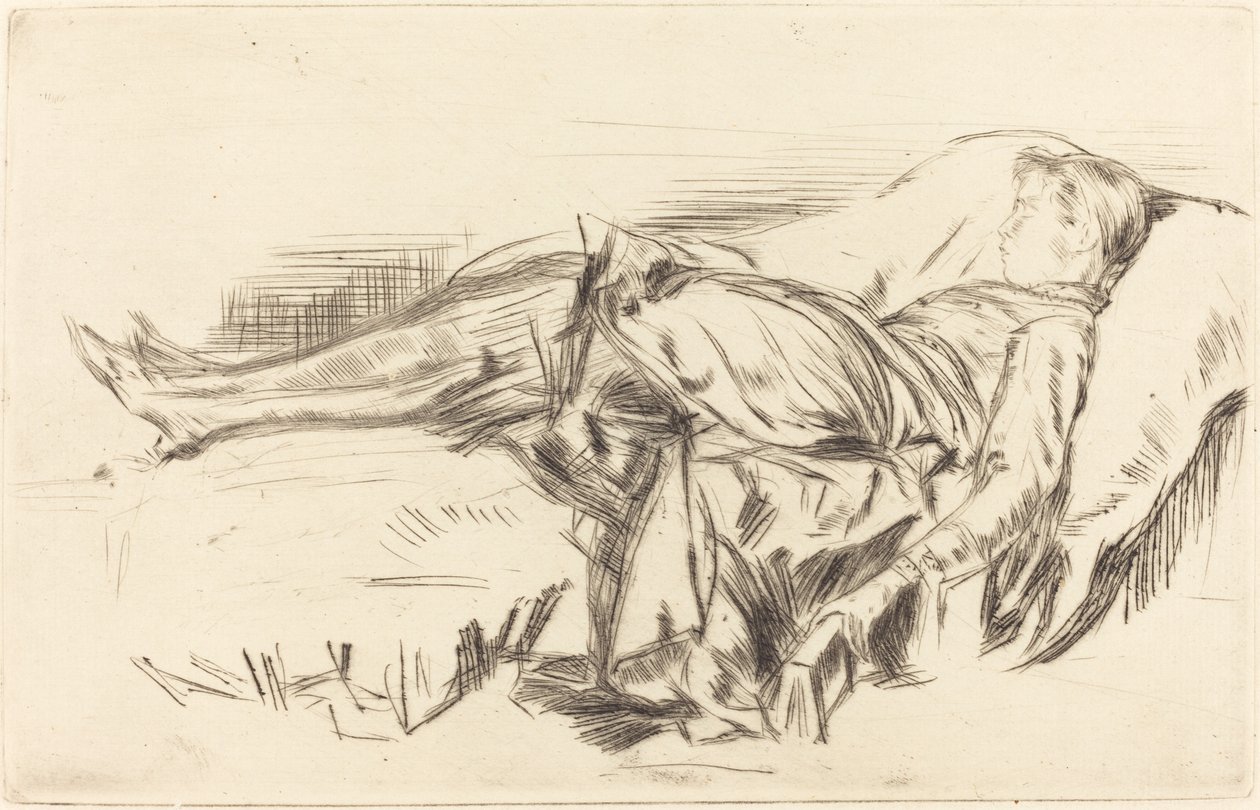 Kanepede Bir Çocuk, No.2, c. 18731875. by James Abbott McNeill Whistler