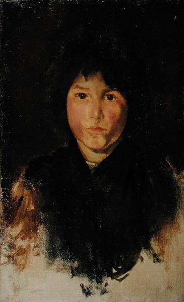 Bir Korsikalı Çocuk (tuval üzerine yağlı boya) by James Abbott McNeill Whistler