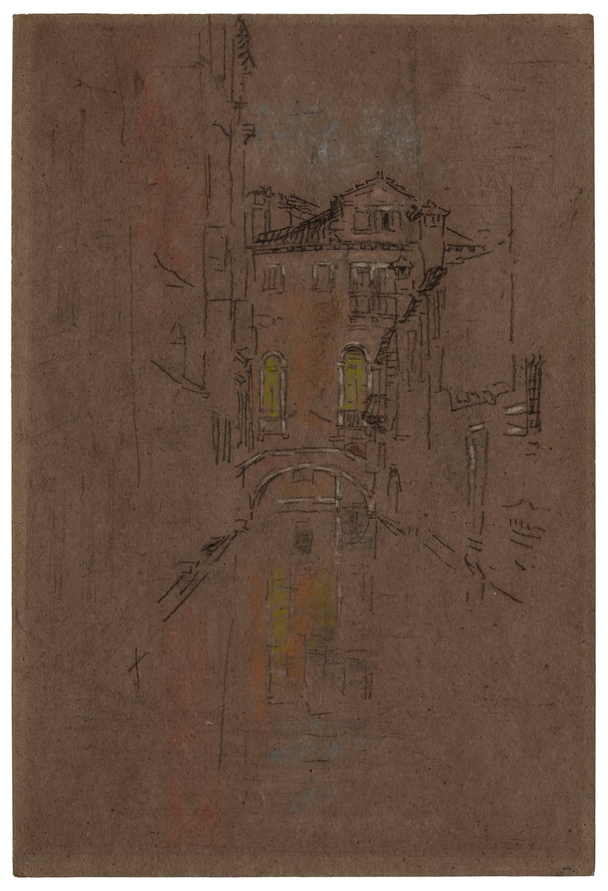 Bir Venedik Kanalı, 1879-1880. by James Abbott McNeill Whistler