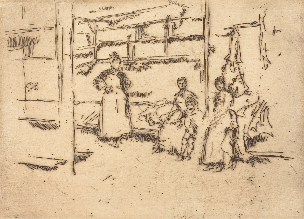Satış Sonrası, Hounsditch, c. 18861888. by James Abbott McNeill Whistler