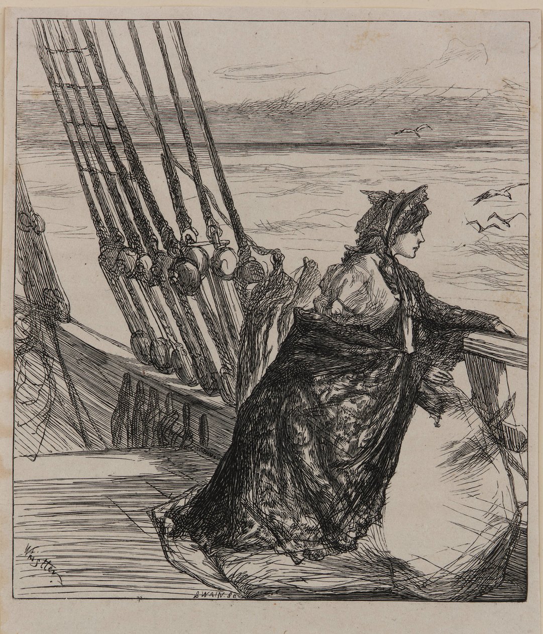 Binbaşının Kızına Bir Örnek, 1862. by James Abbott McNeill Whistler