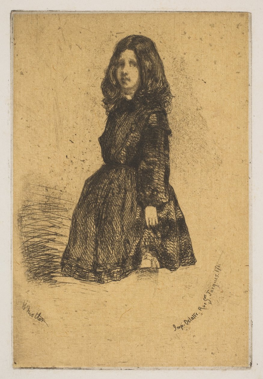 Annie, 1858. by James Abbott McNeill Whistler