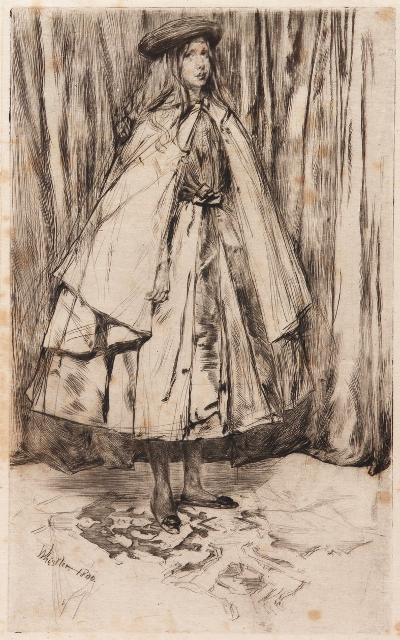 Annie Haden, 1860. by James Abbott McNeill Whistler