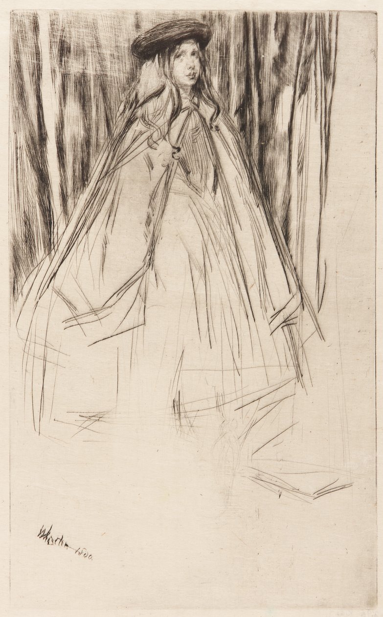 Annie Haden, 1860. by James Abbott McNeill Whistler