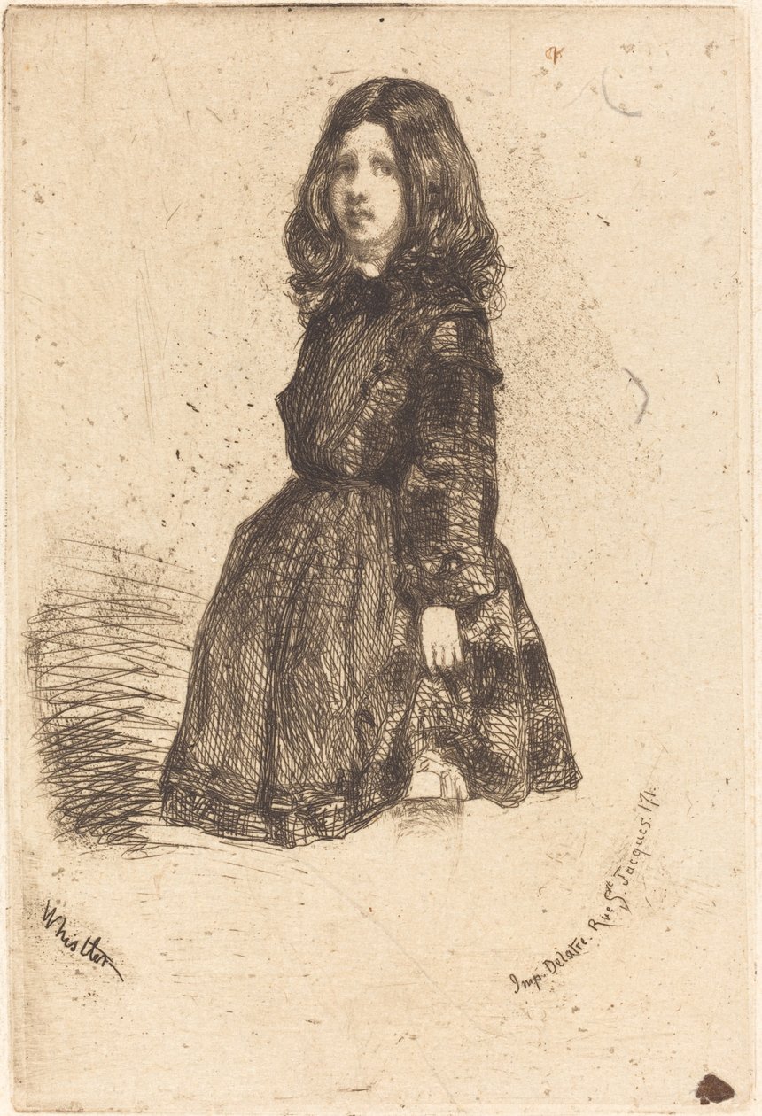 Annie, yaklaşık 18571858. by James Abbott McNeill Whistler