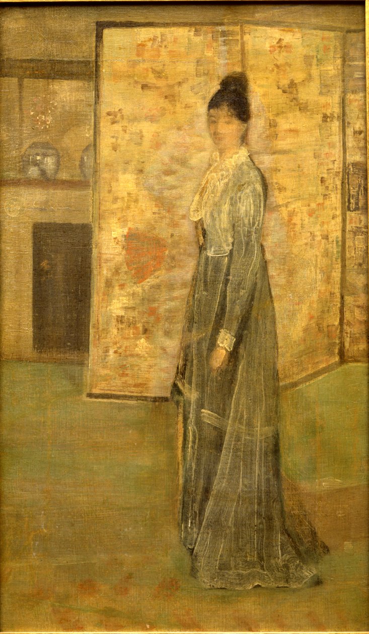 Et Rengi ve Gri Aranjman: Çin Ekranı by James Abbott McNeill Whistler