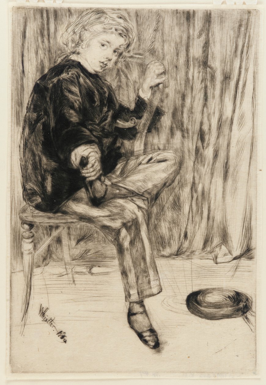 Arthur Haden, 1859. by James Abbott McNeill Whistler