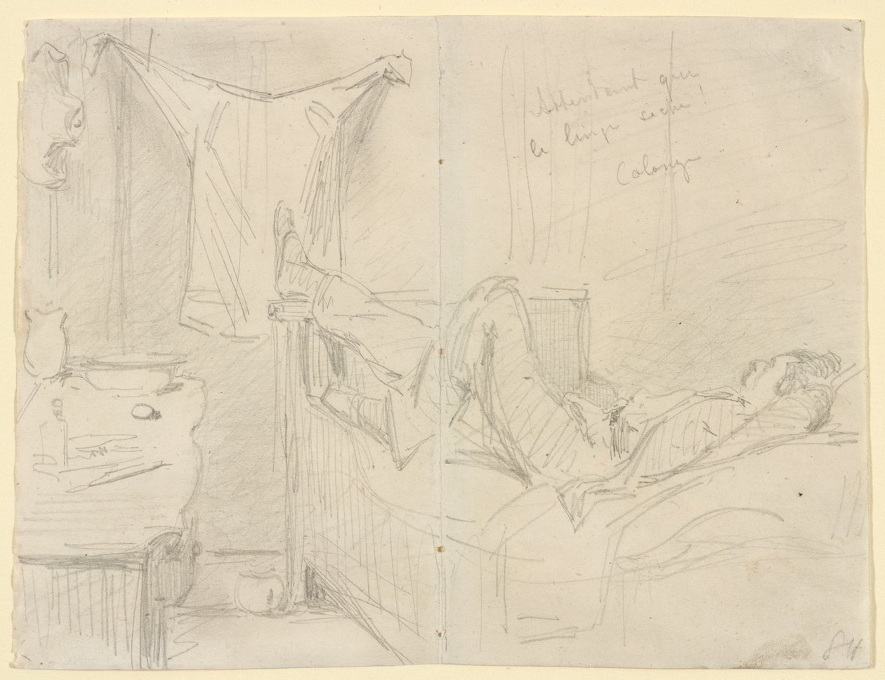 Çamaşırların kurumasını beklemek! Köln, 1858. by James Abbott McNeill Whistler