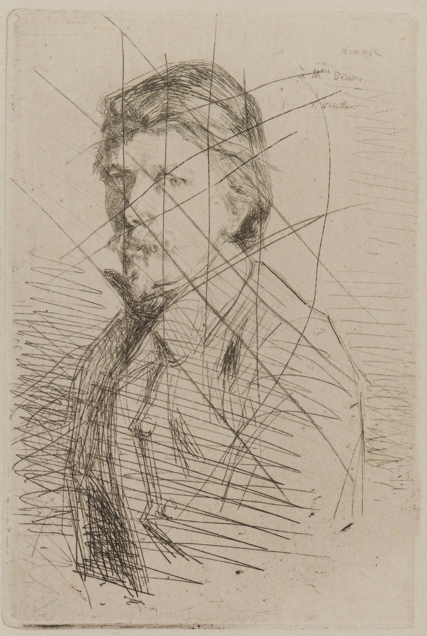 Ağustos Delâtre, 1858. by James Abbott McNeill Whistler