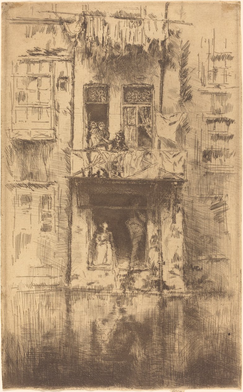 Balkon, Amsterdam, 1889. by James Abbott McNeill Whistler