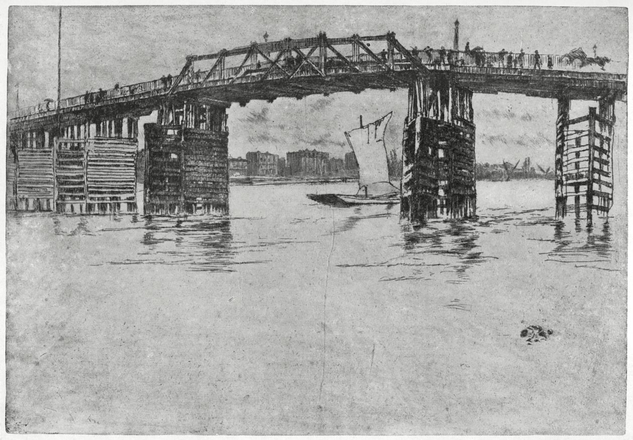Battersea Köprüsü, Londra, 19. yüzyıl 1904. by James Abbott McNeill Whistler