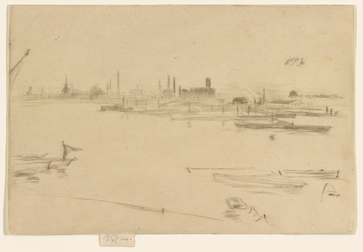 Battersea Morn, 1875. by James Abbott McNeill Whistler