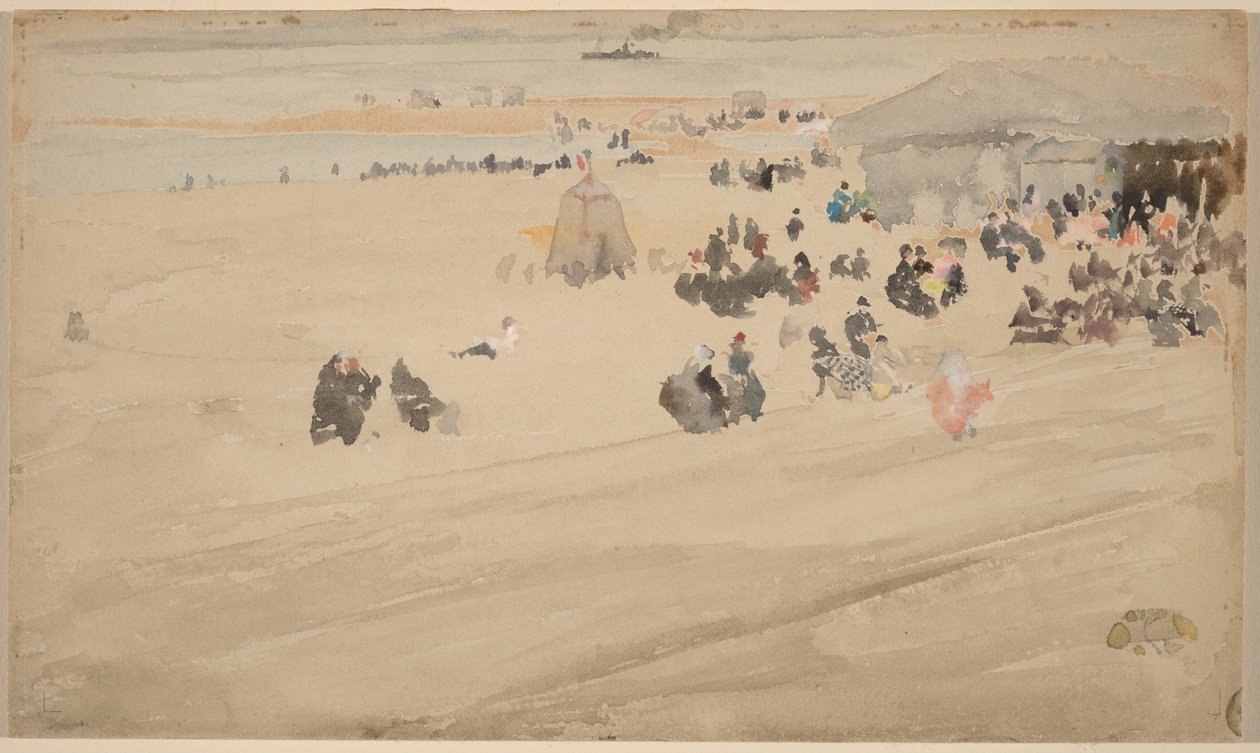 Sahil Sahnesi, muhtemelen 1885 (suluboya) by James Abbott McNeill Whistler