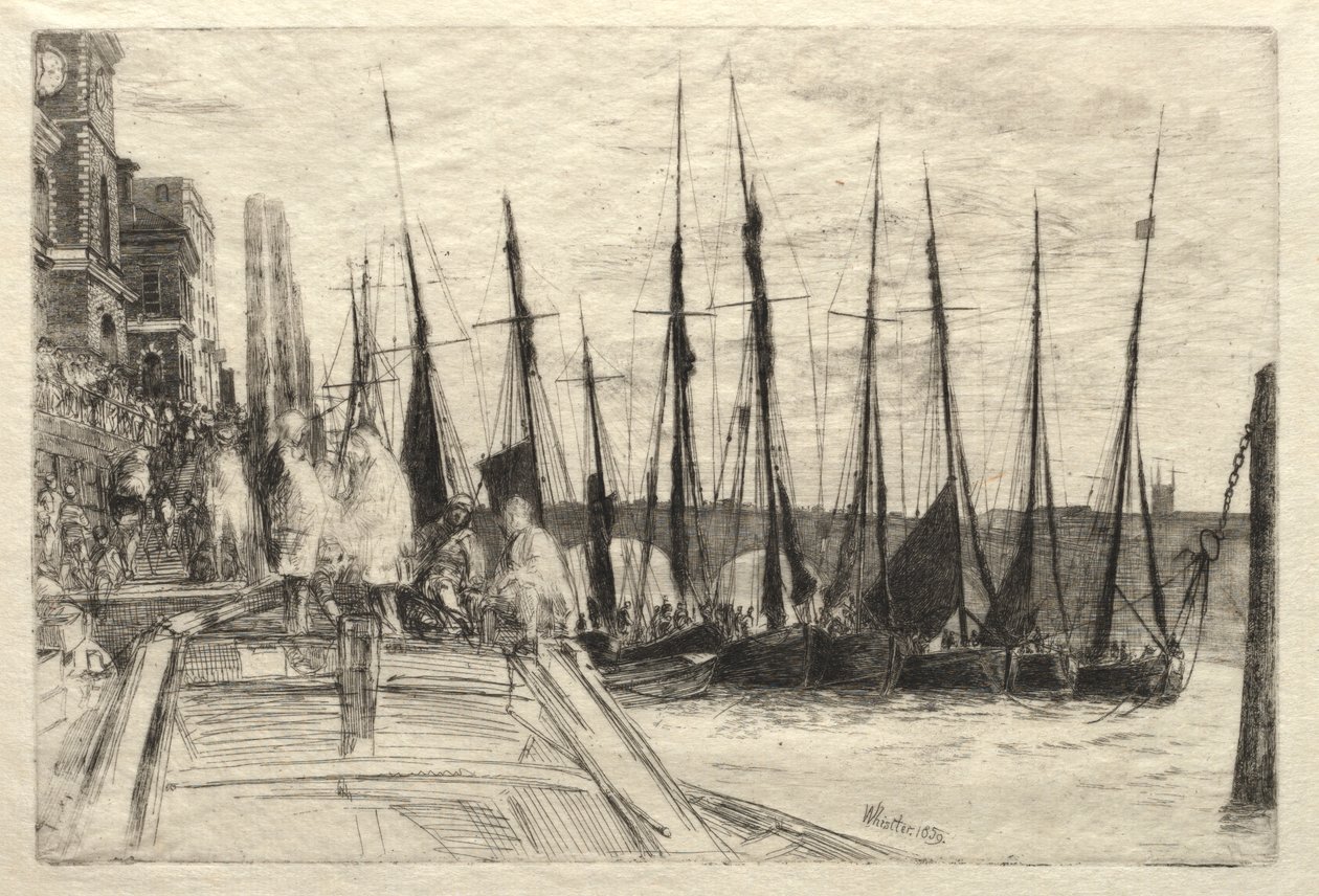 Billingsgate, 1859. by James Abbott McNeill Whistler