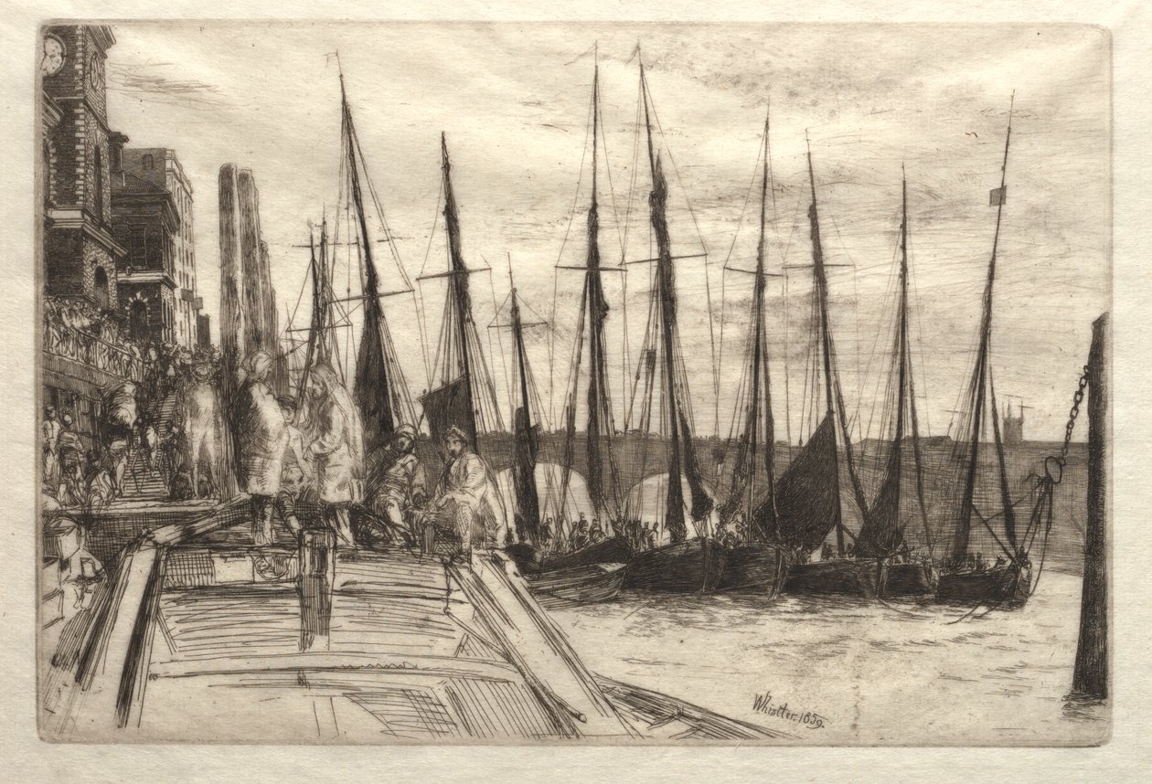 Billingsgate, 1859. by James Abbott McNeill Whistler
