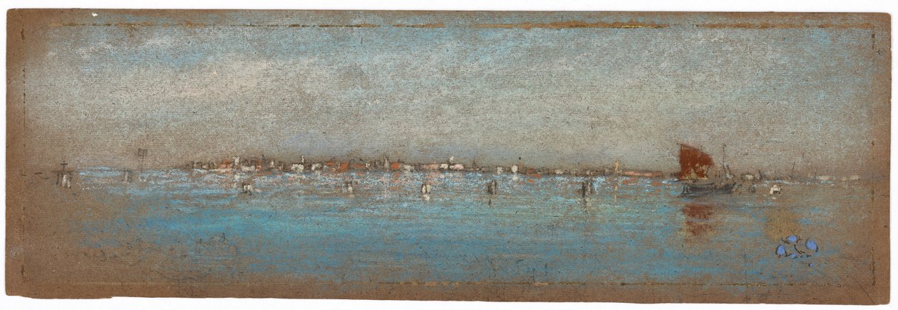 Mavi ve Gümüş - Adalar, Venedik, 1879-1880. by James Abbott McNeill Whistler