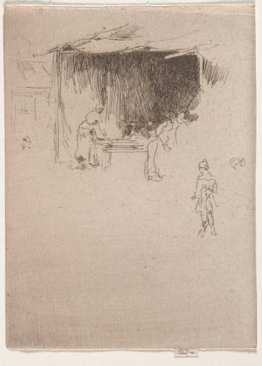 Bir Fuarda Stand. by James Abbott McNeill Whistler