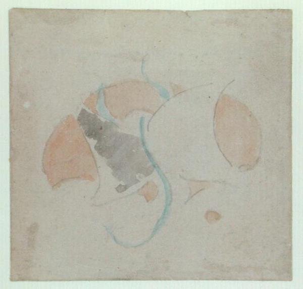 Kelebek motifi (kağıt üzerine kurşun kalem ve sulu boya) by James Abbott McNeill Whistler