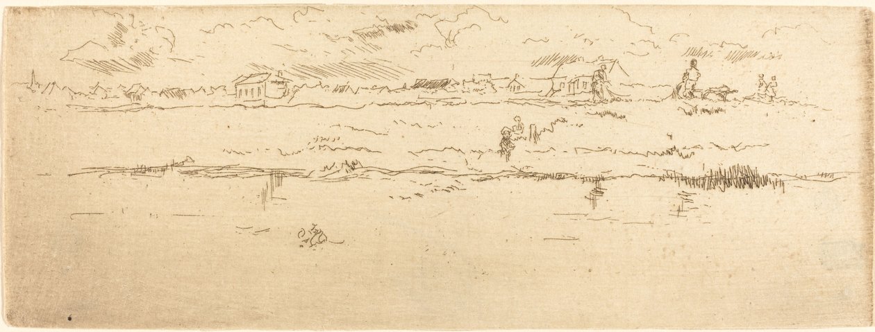 Kanal, Oostende, 1887. by James Abbott McNeill Whistler