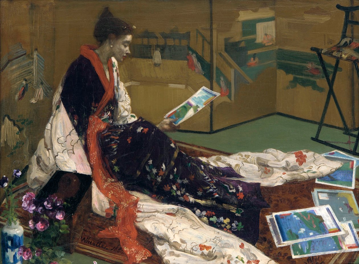 Mor ve Altın Kapris: Altın Perde, 1864 by James Abbott McNeill Whistler
