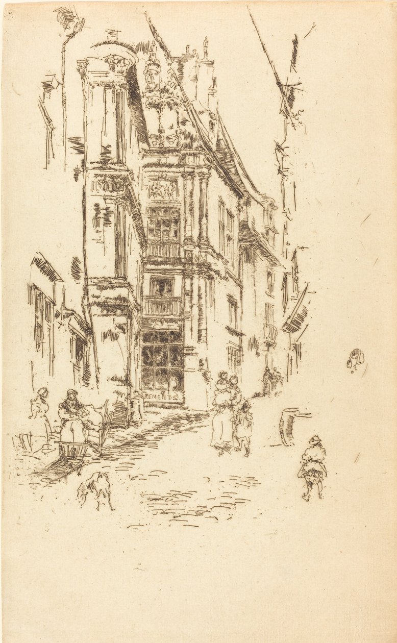 Başbakanlık, Loches, 1888. by James Abbott McNeill Whistler