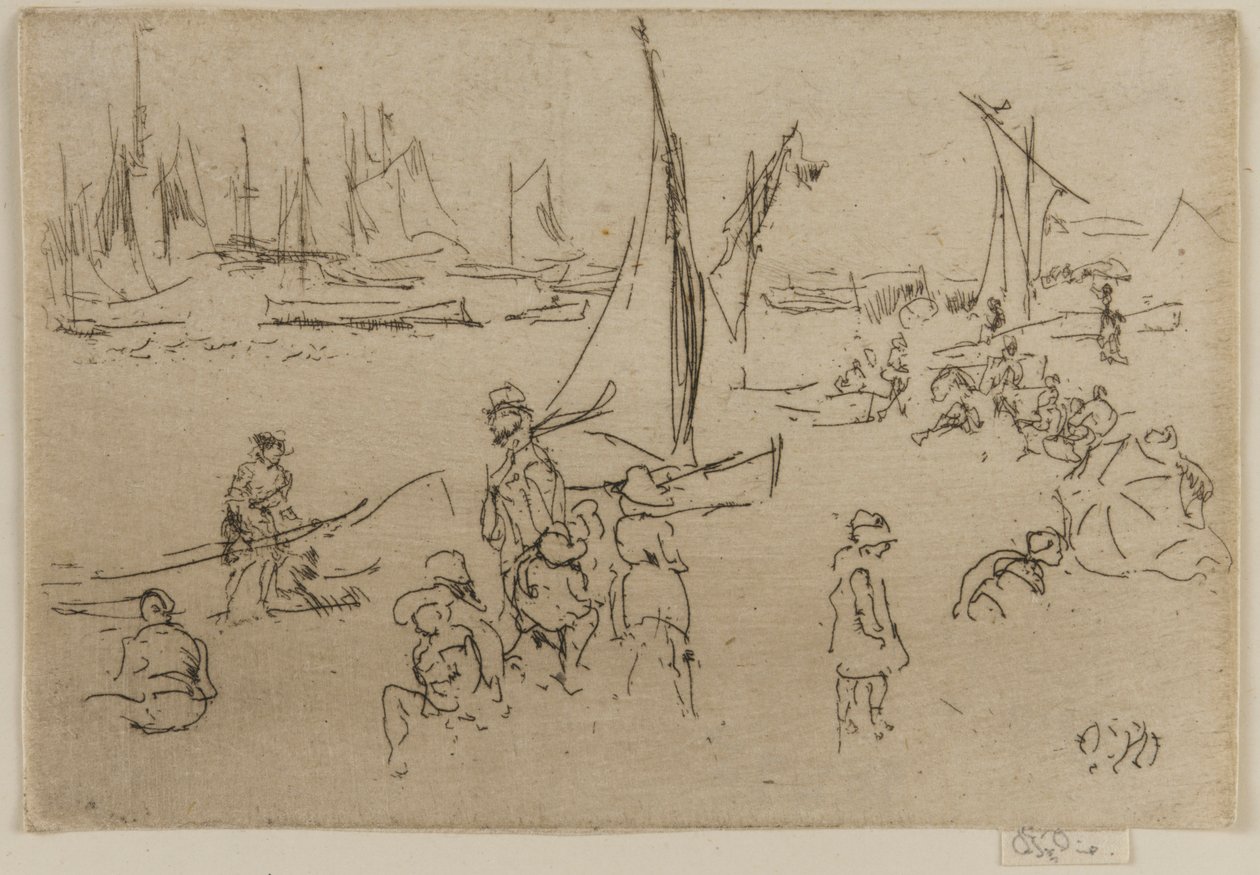 Çocuklar, Portsmouth, 1887. by James Abbott McNeill Whistler