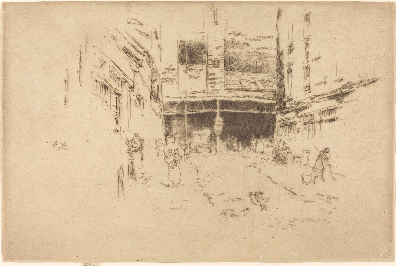 Kıyafet Borsası, No.I, 1887. by James Abbott McNeill Whistler