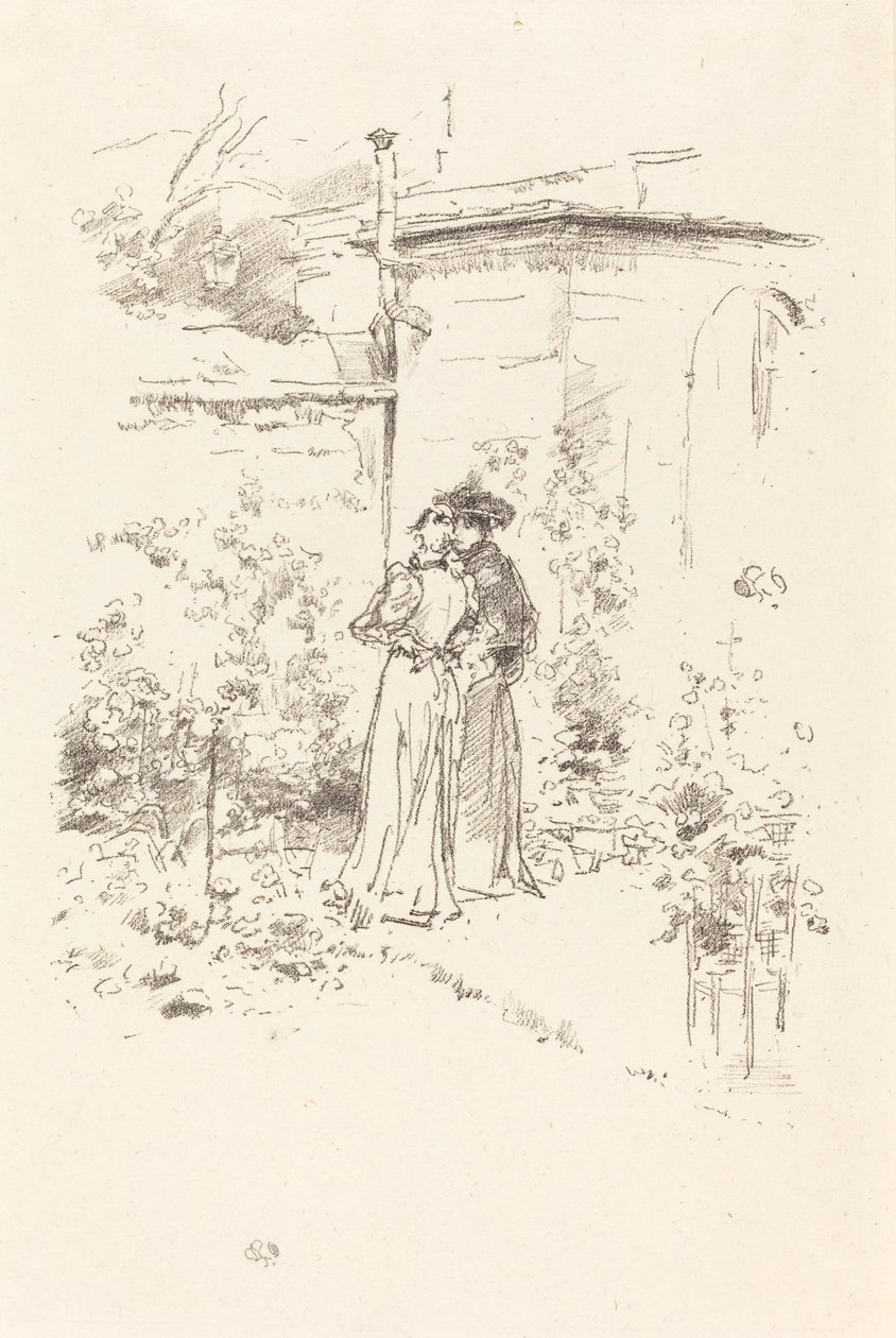 Bahçede Güven, 1894. by James Abbott McNeill Whistler