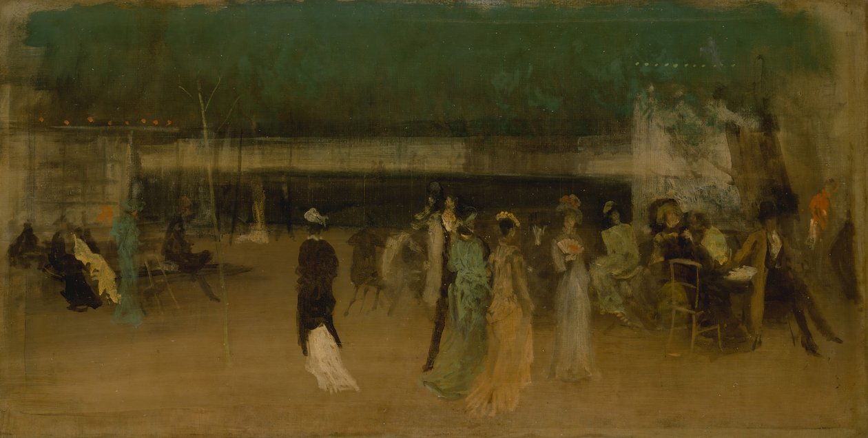 Cremorne Bahçeleri, No. 2, ca. 1870-80. by James Abbott McNeill Whistler
