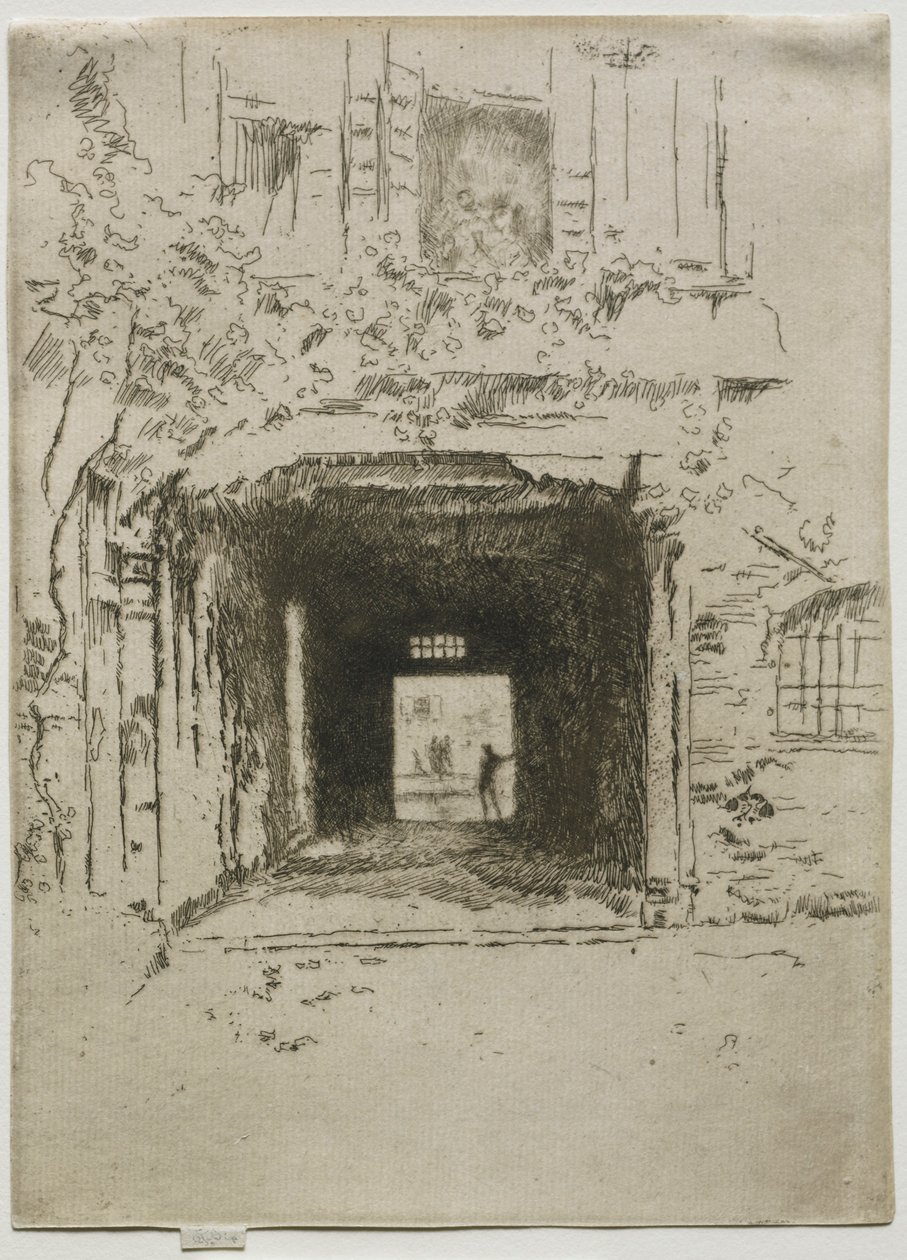 Kapı ve Asma, 1886. by James Abbott McNeill Whistler