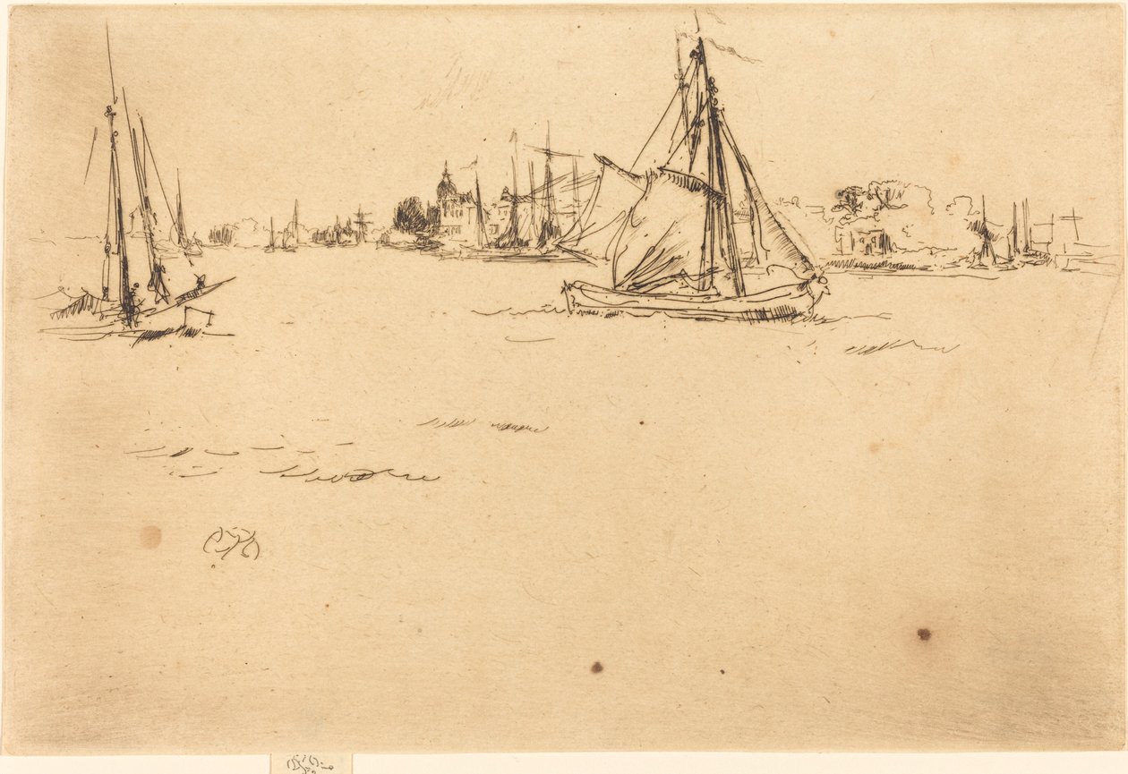 Dordrecht, 1884. by James Abbott McNeill Whistler