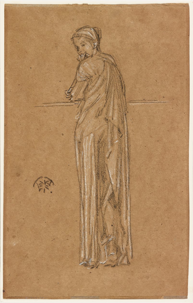 Dökümlü Figür Ayakta, 1870-1873. by James Abbott McNeill Whistler