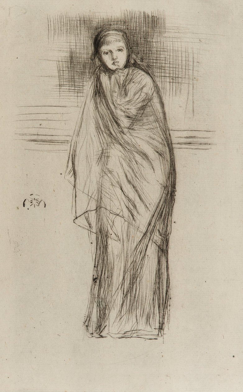 Drapeli Model, 1870. by James Abbott McNeill Whistler